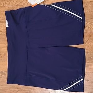 SPORTS ILLUSTRATED WOMEN'S PLUS SIZE BLUE BIKE SHORTS ELASTIC WAISTBAND SIZE XXL